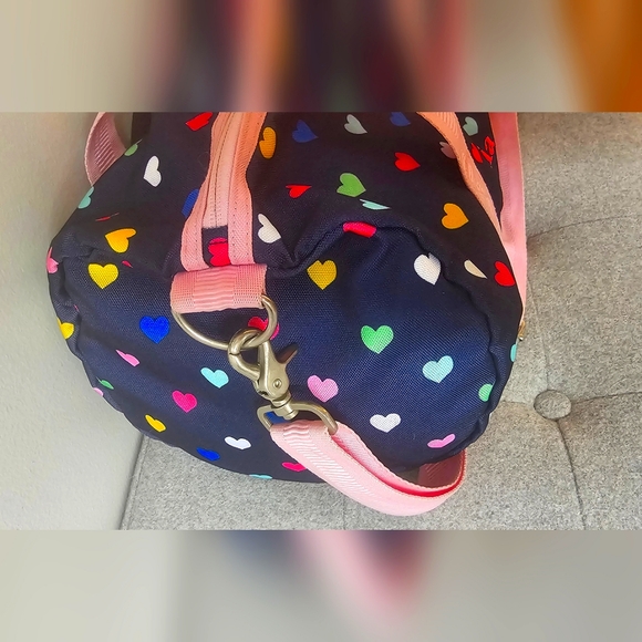 Pottery Barn JULIA duffle/gymnastic/sports hearts bag - Picture 9 of 11